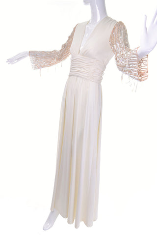 Lilli Diamond Vintage Dress with Sheer Sleeves