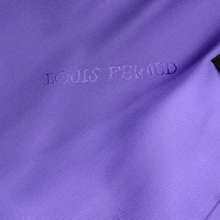 Louis Feraud Vintage Purple Coat With Belt and Pockets fully lined
