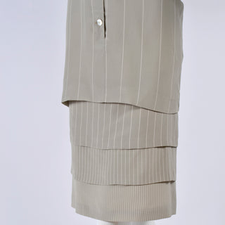 1980s Louis Feraud Vintage Pinstripe Shirt Dress