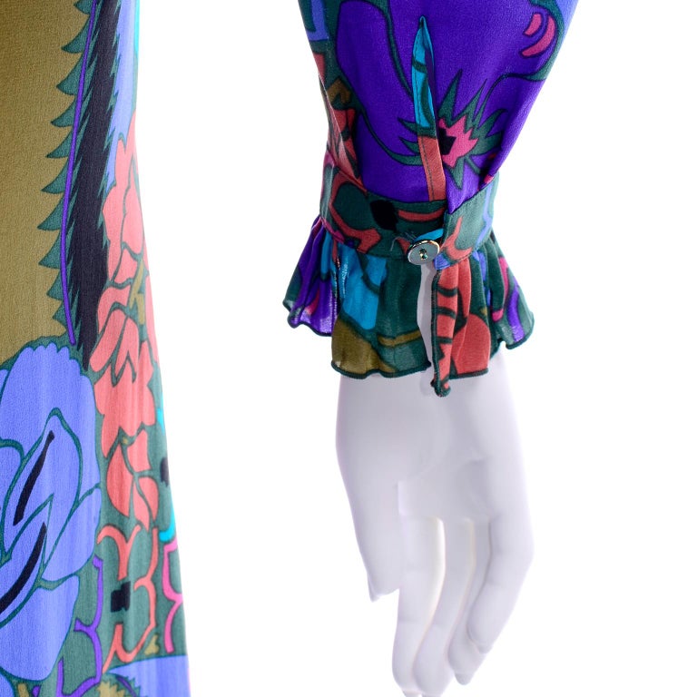 Louis Feraud Multicolored silk dress