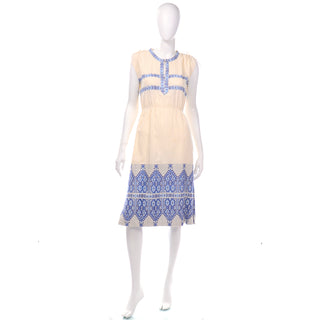 Mamouzaki vintage cotton gauze day dress