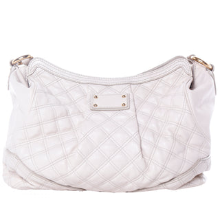 Marc Jacobs Bone 2000s Quilted Leather Bag with Gold Hardware