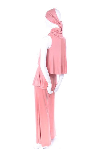 Pink Adri Mary Adrienne Steckling Coen Vintage Outfit W Pants Top & Scarf