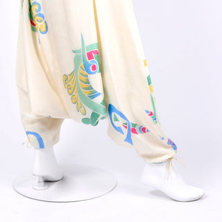 Mary McFadden designer jumpsuit in silk