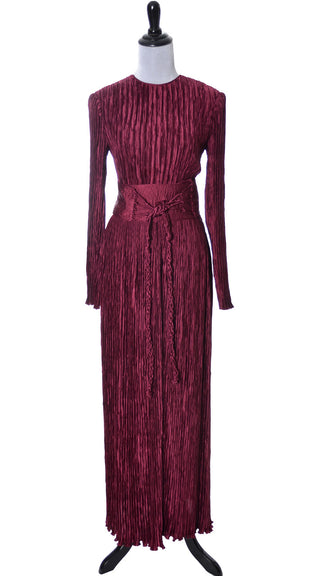 Mary McFadden Couture Fortuny style pleated silk 3 piece evening dress - Dressing Vintage