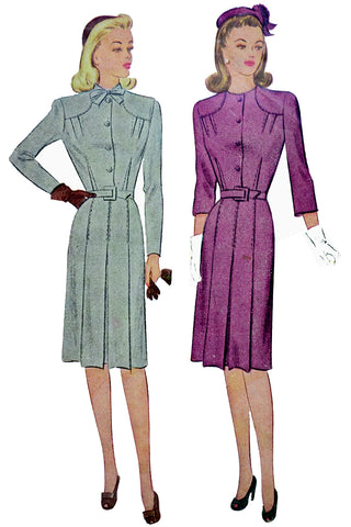 McCall 5787 vintage dress pattern 1945