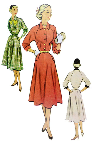 McCalls 8608 Vintage 1951 Dress Sewing Pattern