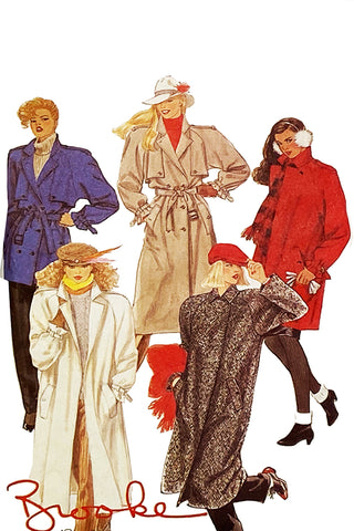 Mccalls 9179 Brooke Shields Trench Coat Sewing Pattern