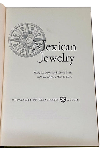 Vintage 1963 jewelry book Mexican Jewelry by Mary L. Davis and Greta Pack collectible