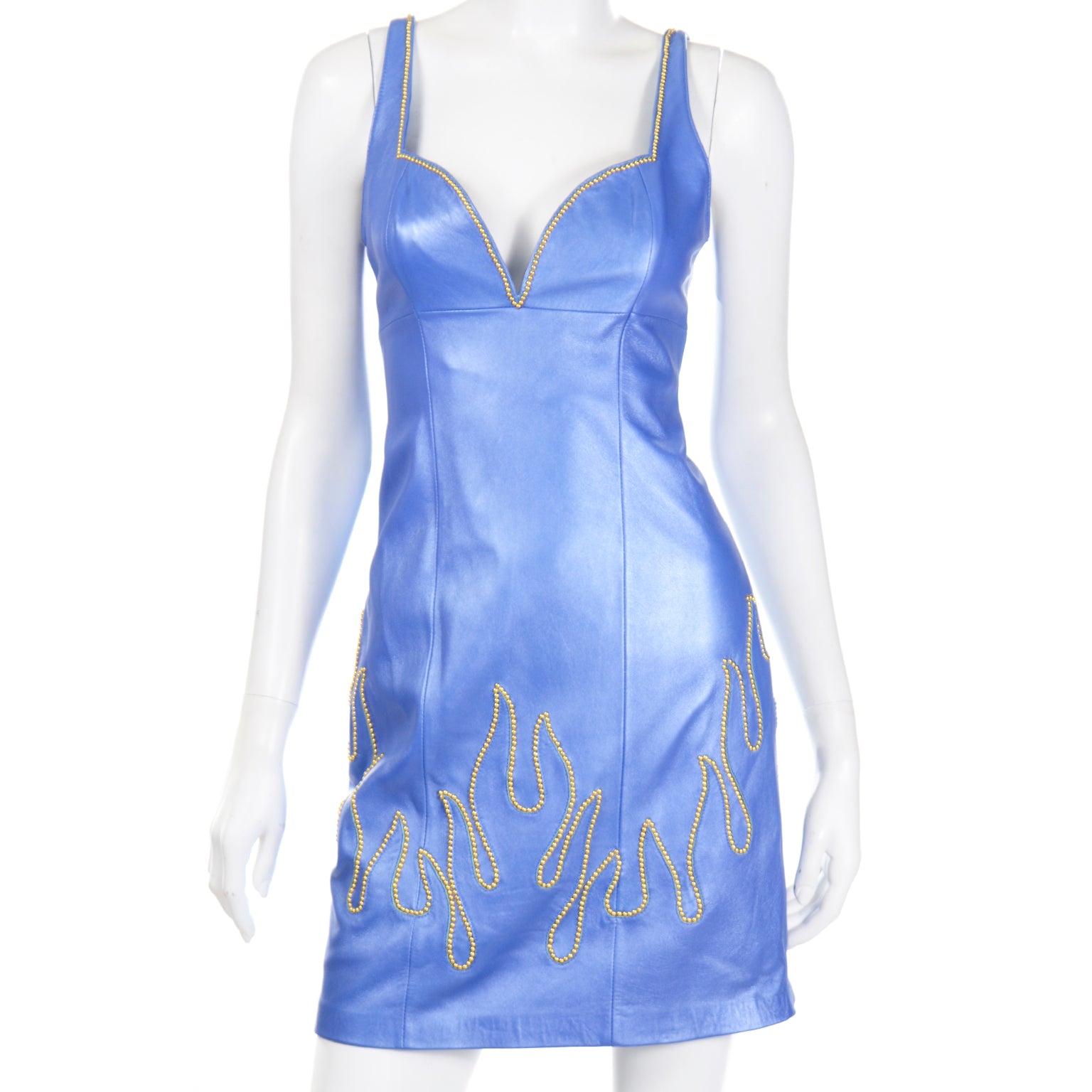 Michael Hoban North Beach Leather Blue Flame Stud Dress & Jacket Modig Michael Hoban North Beach Leather Blue Flame Stud Dress & Jacket Modig