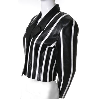 Michael Hoban North Beach Vintage Leather Jacket Stripes