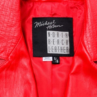 Michael Hoban North Beach Leather Vintage Bomber Jacket