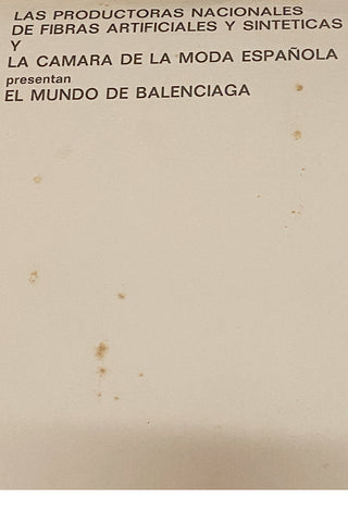 Original first edition Balenciaga Joan Miro 1974 Exhibition Catalogue