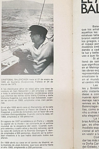 Spanish Balenciaga Joan Miro 1974 Exhibition Catalogue
