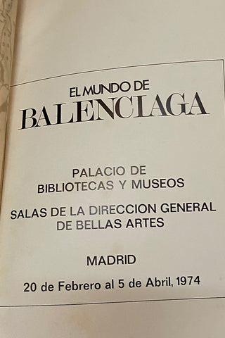 Balenciaga Joan Miro 1974 first edition Exhibition Catalogue