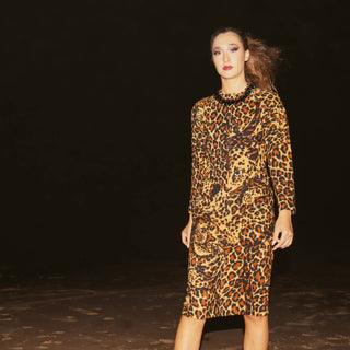 Vintage Leopard Yves Saint Laurent Dress at Modig