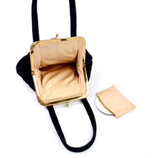 Vintage MM Morris Moskowitz Vintage- Brown Satin 1950's Handbag~ Classic  Style