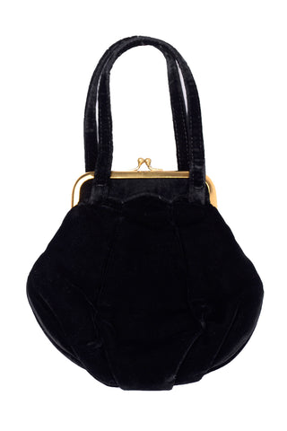 Morris Moskowitz Vintage Black Velvet Evening Bag