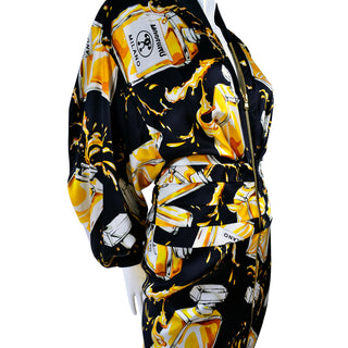 2016 Moschino Couture Dress in Spilled Perfume Print