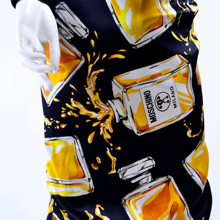 Moschino Couture Dress in Spilled Perfume Bottle Print