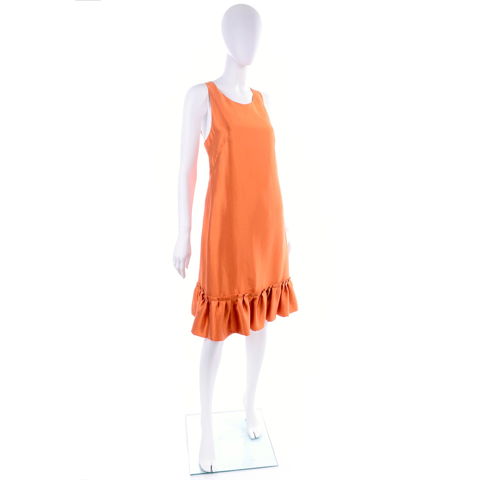 moschino orange dress Graphic Print Mini Dress