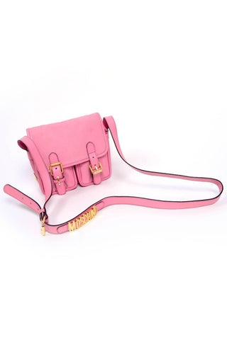 Moschino Bubblegum Pink Handbag with Gold Hardware