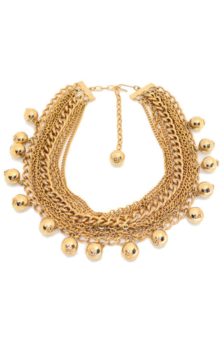 Multi Strand Gold Necklace
