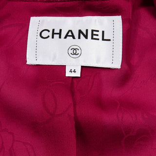 2018 Chanel Jacket New With Tags Raspberry Pink Cropped Blazer 44