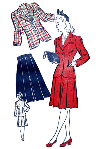 New York 507 Vintage 1940s sewing pattern