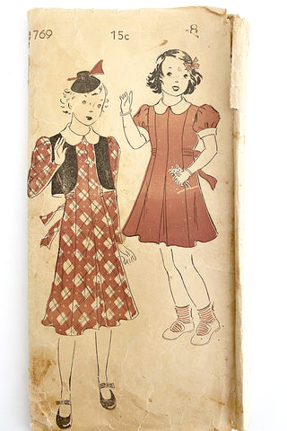New York 769 Rare Vintage Sewing Pattern 1930s dress
