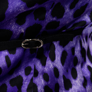 Deadstock Dolce & Gabbana Black Vest With Purple Leopard Print