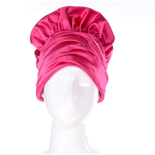 1960's vintage pink dramatic flounce hat