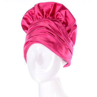 Dramatic statement hat in hot pink