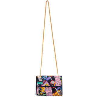 Shopaholic Vintage Nicole Miller Novelty Shopping Theme Handbag
