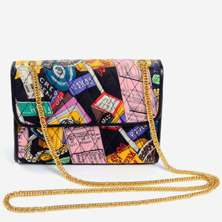 Vintage Nicole Miller Novelty Shopaholic Theme Handbag 