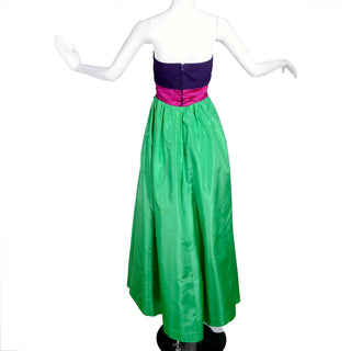 Silk and Taffeta vintage evening gown by Nina Ricci