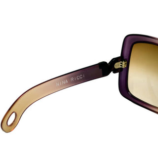 1970s Nina Ricci Vintage Ombre Purple Oversized Frames Sunglasses