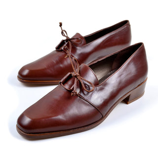 1970's women's oxford leather shoes made in Italy