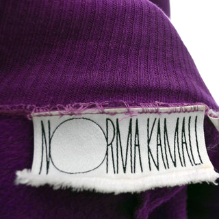 Norma Kamali Vintage Sweatshirt Dress 2pc Skirt Top Ensemble 1980s - Dressing Vintage