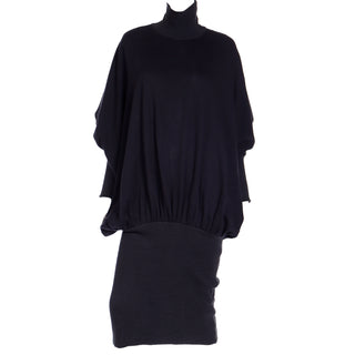 1985 Vintage Norma Kamali Sweatshirt Dress Cocoon Style Size Medium