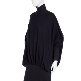 1985 Vintage Norma Kamali Sweatshirt Oversized Dress Cocoon Style Size M 