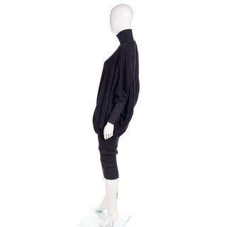 1985 Vintage Norma Kamali Sweatshirt Dress Cocoon Style M/L