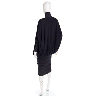 1985 Vintage Norma Kamali Sweatshirt Dress Vintage Cocoon Style 