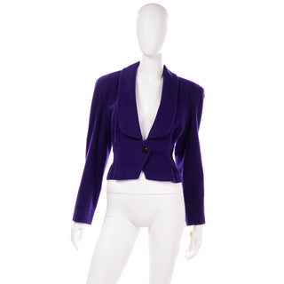 1980s Norma Walters Deadstock Vintage purple jacket