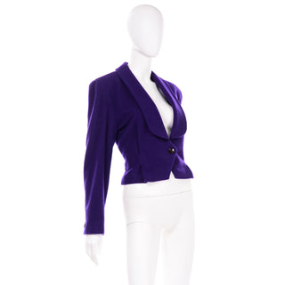 80s Norma Walters Deadstock Vintage purple jacket