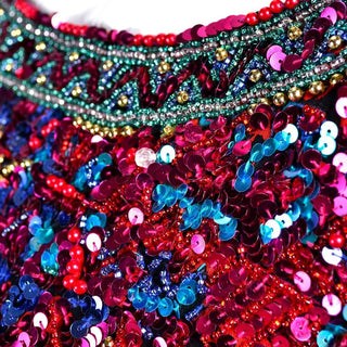 1980s beaded and sequin detail