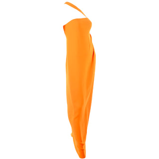 Oscar de la Renta Grecian Orange Gown