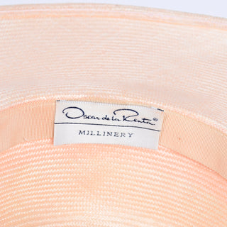 Oscar de la Renta Vintage Straw Hat designer millinery