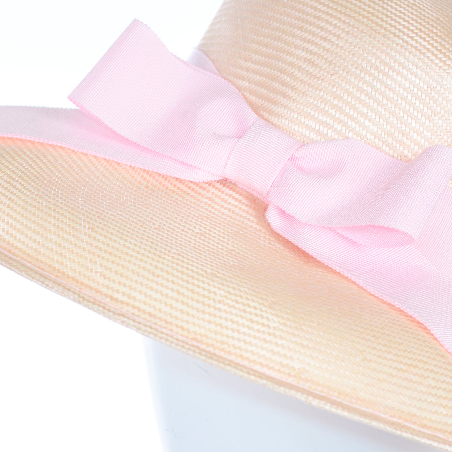 Natural Straw Bow – Rebecca Hillis Millinery