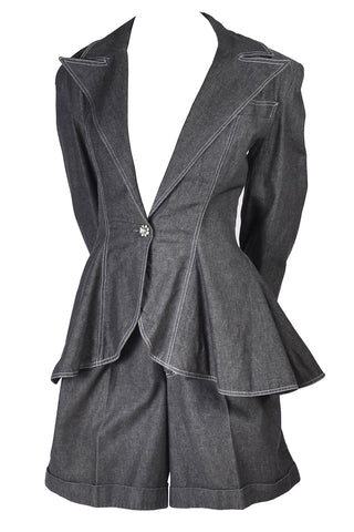 Vintage 1980s Patrick Kelly Shorts Jacket Suit